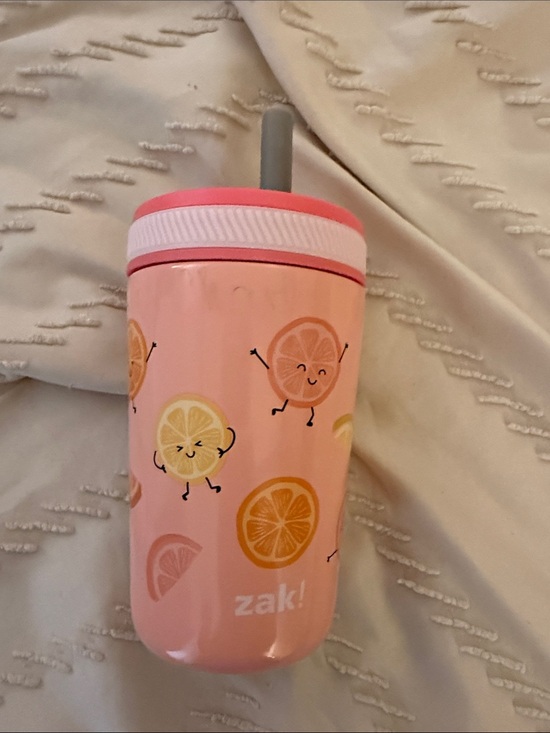 Zak! Other - zak! Pink Citrus Insulated Kids Cup with Straw